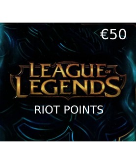 League of Legends 50 EUR Prepaid RP Card Key EUROPE